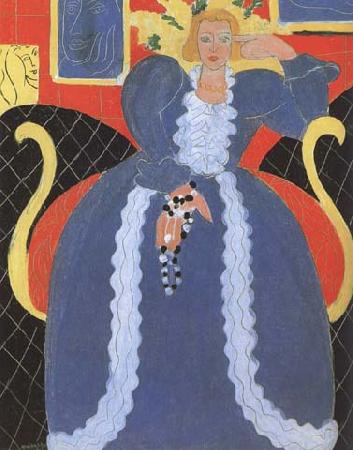 Henri Matisse Lady in Blue (mk35) oil painting image